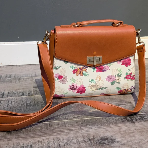 Disney Princess Floral Crossbody Loungefly - Picture 1 of 7